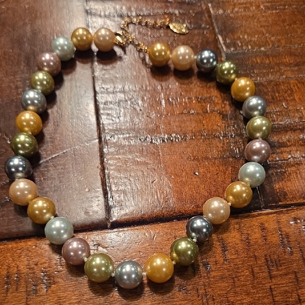 Kenneth Jay Lane Elegant Multicolor Beaded Necklace